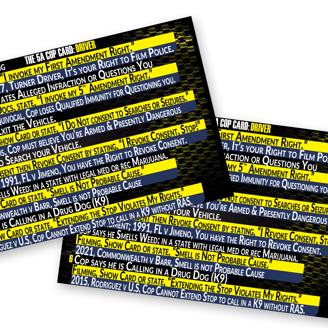 Printable COP CARDS