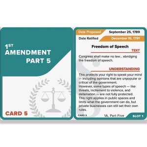 AMENDMENTS, PDF CARDS