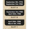 GAME BOARD SLOT SMALL, A, B, 1-69, 2 X 5 INCHES WIDE - PRINTABLE PDF