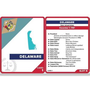 U.S. STATES PLUS WASHINGTON D.C. PDF CARDS